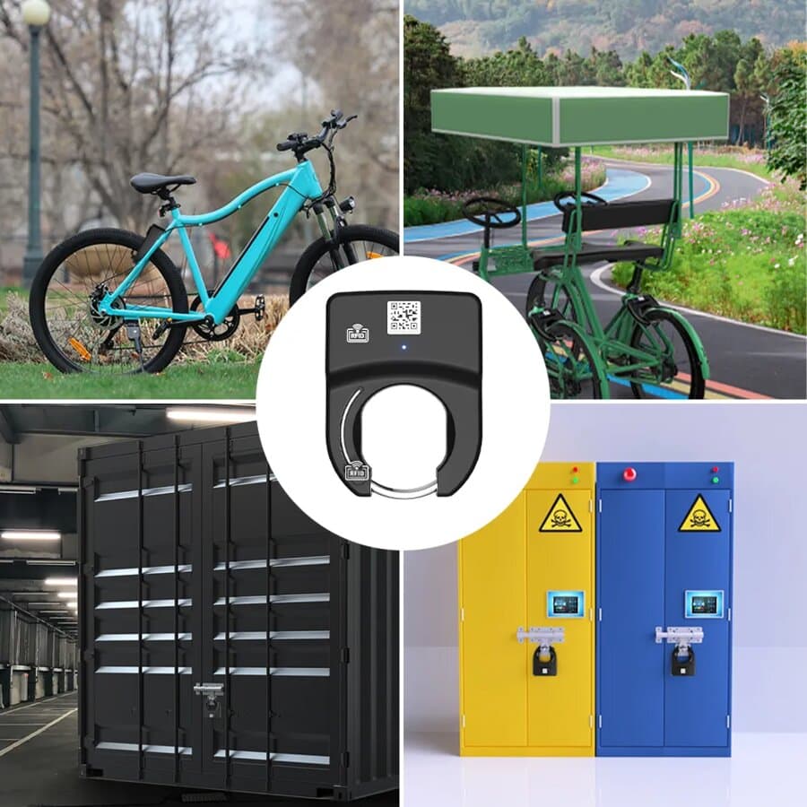 Lacăt inteligent pentru bike-sharing — Bluetooth (BLE), deblocare aplicație mobilă, panou solar