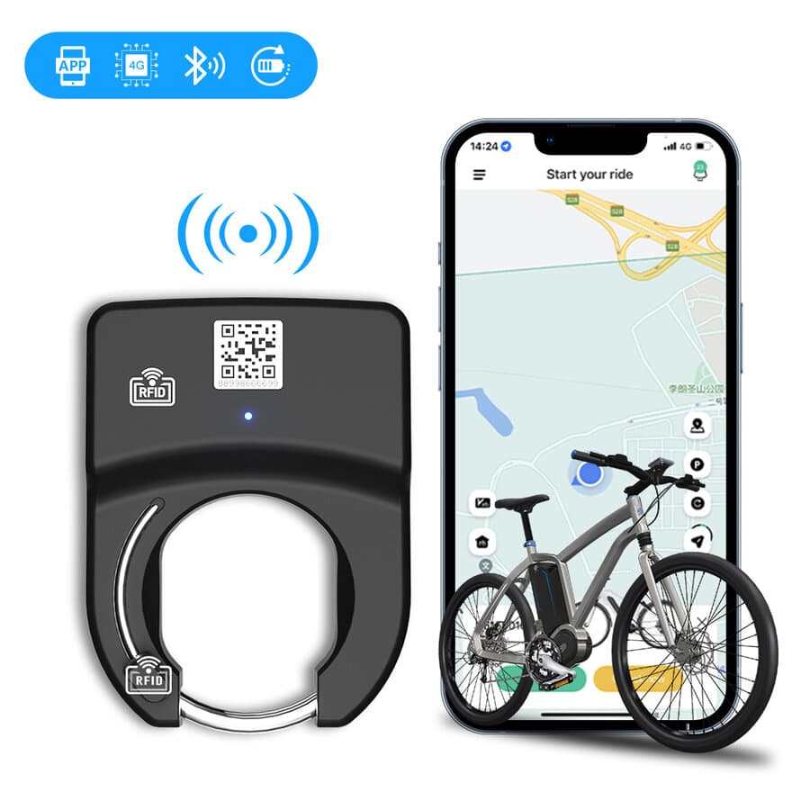 Lacăt inteligent pentru bike-sharing — Bluetooth (BLE), deblocare cod QR