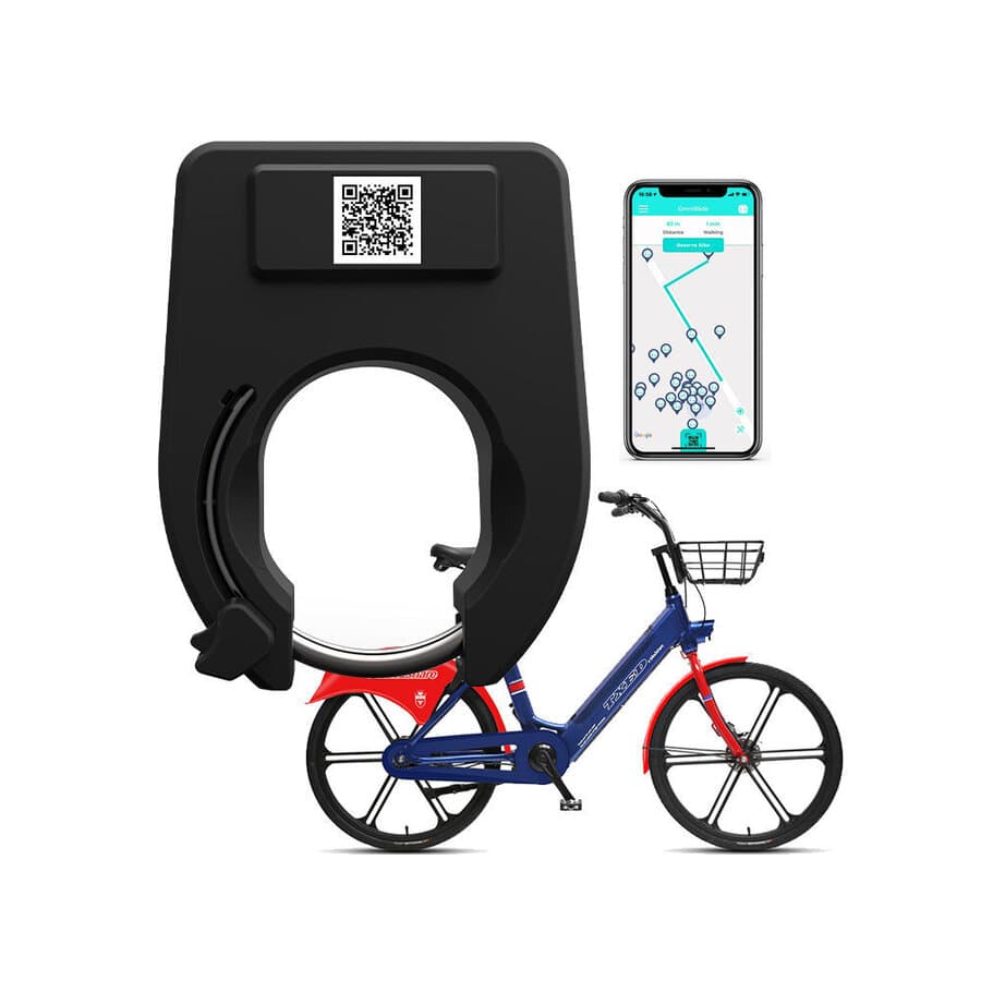 Lacăt inteligent pentru bike-sharing — GPS, 4G/2G, deblocare cod QR