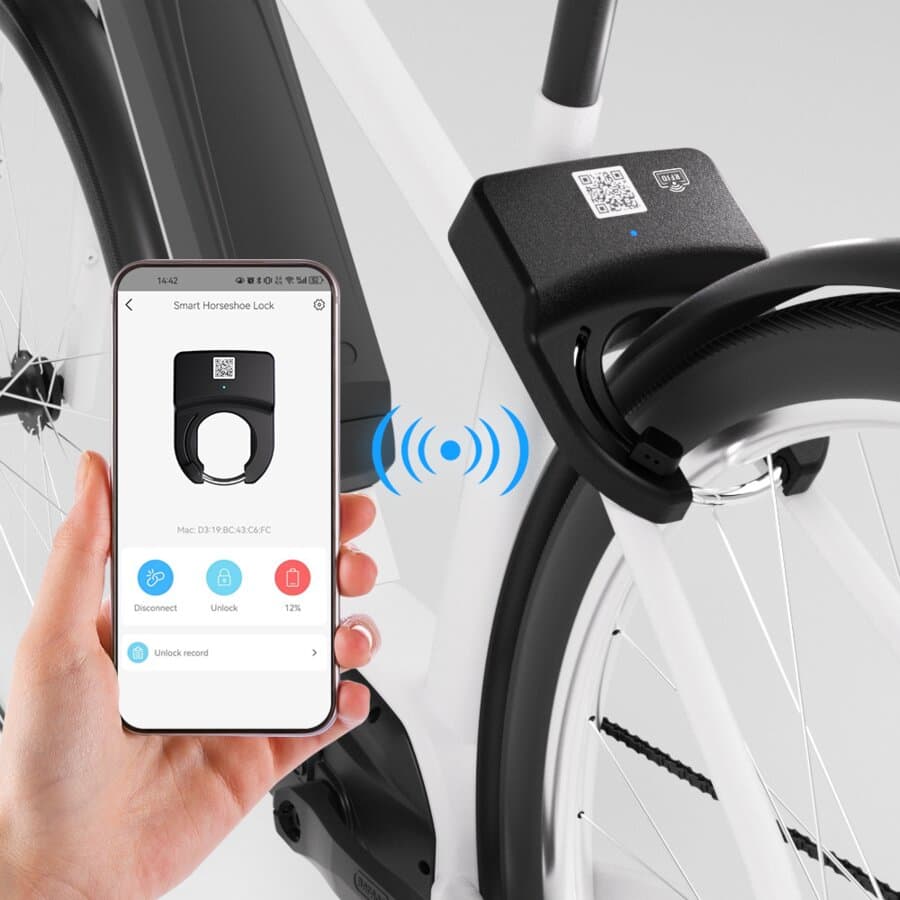 Lacăt inteligent pentru bike-sharing — GPS, deblocare cod QR, panou solar
