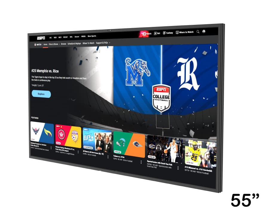 Display LCD Outdoor 55" KMT, 4K UHD (3840x2160), IP65, 1300 cd/m², Google TV, Dolby Atmos - TG26