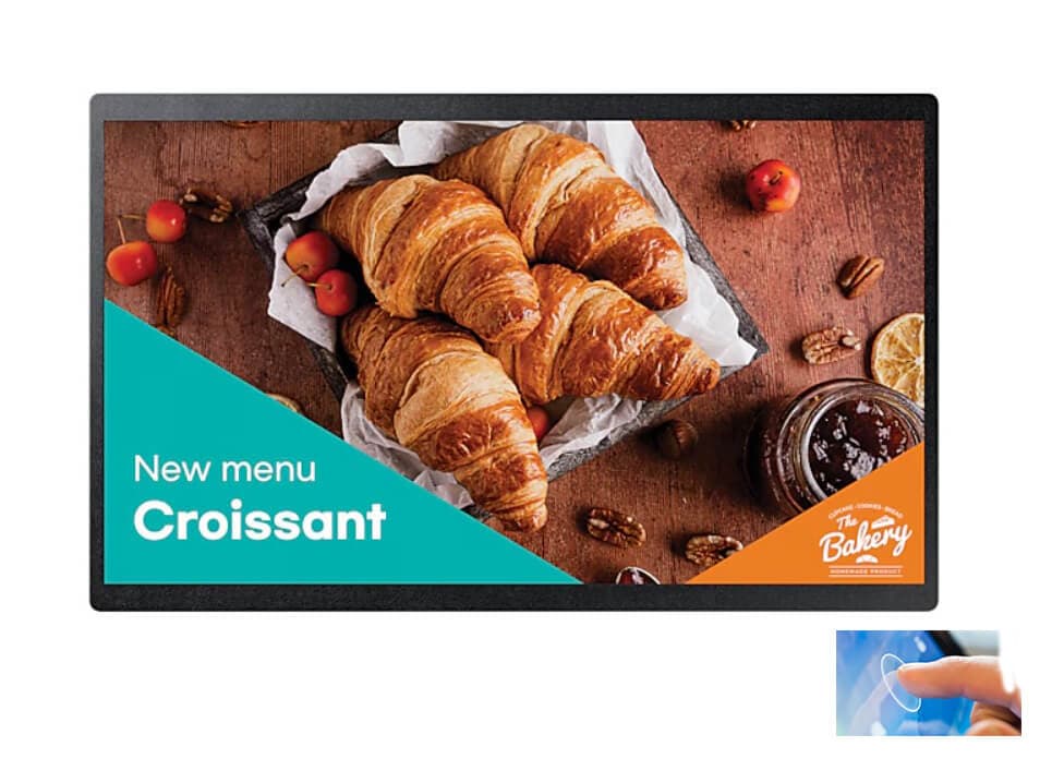 Display profesional 24", 10 puncte touch Samsung QB24C-T, 1920 x 1080, 250 nit, 1000:1, 16/7
