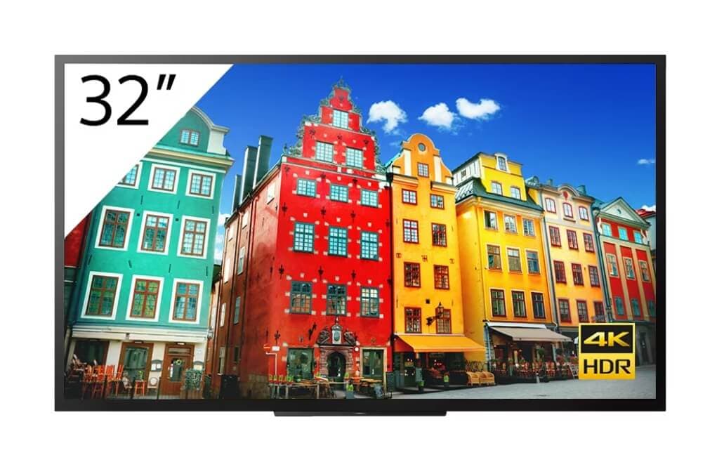 Display profesional 32" Sony Bravia, FW-32BZ30J, 300cd, 24/7, Landscape/Portrait, Apple AirPlay/Chromecast încorporat
