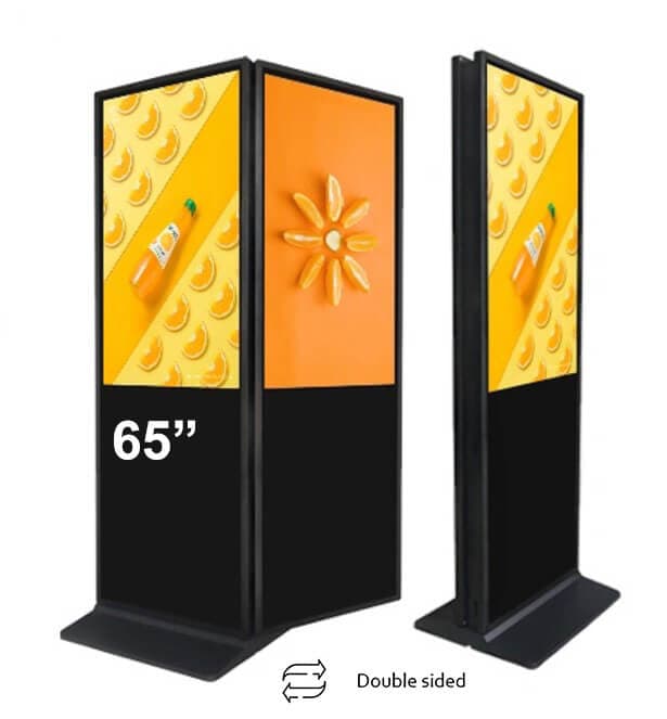 Kiosk / Totem Indoor back-to-back 65'' - EVOBOARD cu  display 65", 4K, Android 11