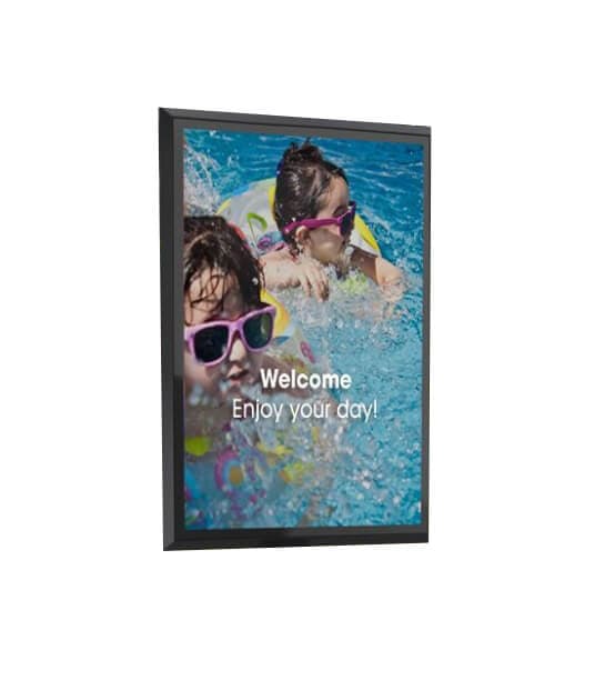 Carcasa perete cu display outdoor lg  55''   DISPRO-E-LG-55XE4P-B, Bezel 38.4 mm si rama Vogel's