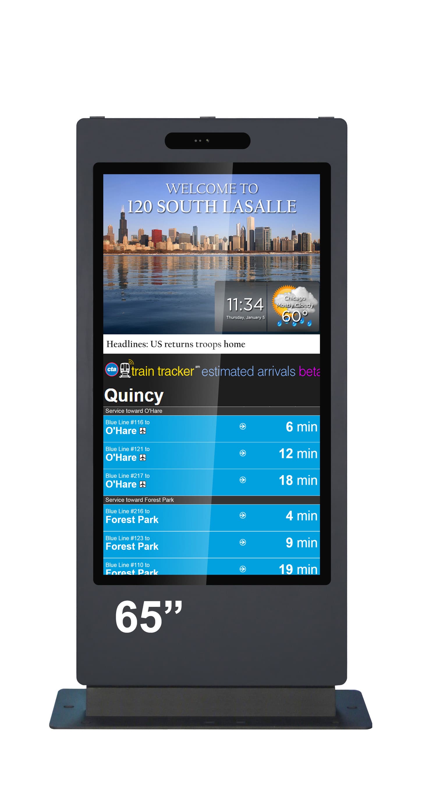 Kiosk / Totem Outdoor 65'' Android11 - EVOBOARD 650ODLAZ, display 65", 4K, Android 11, RK3399, 4+32GB