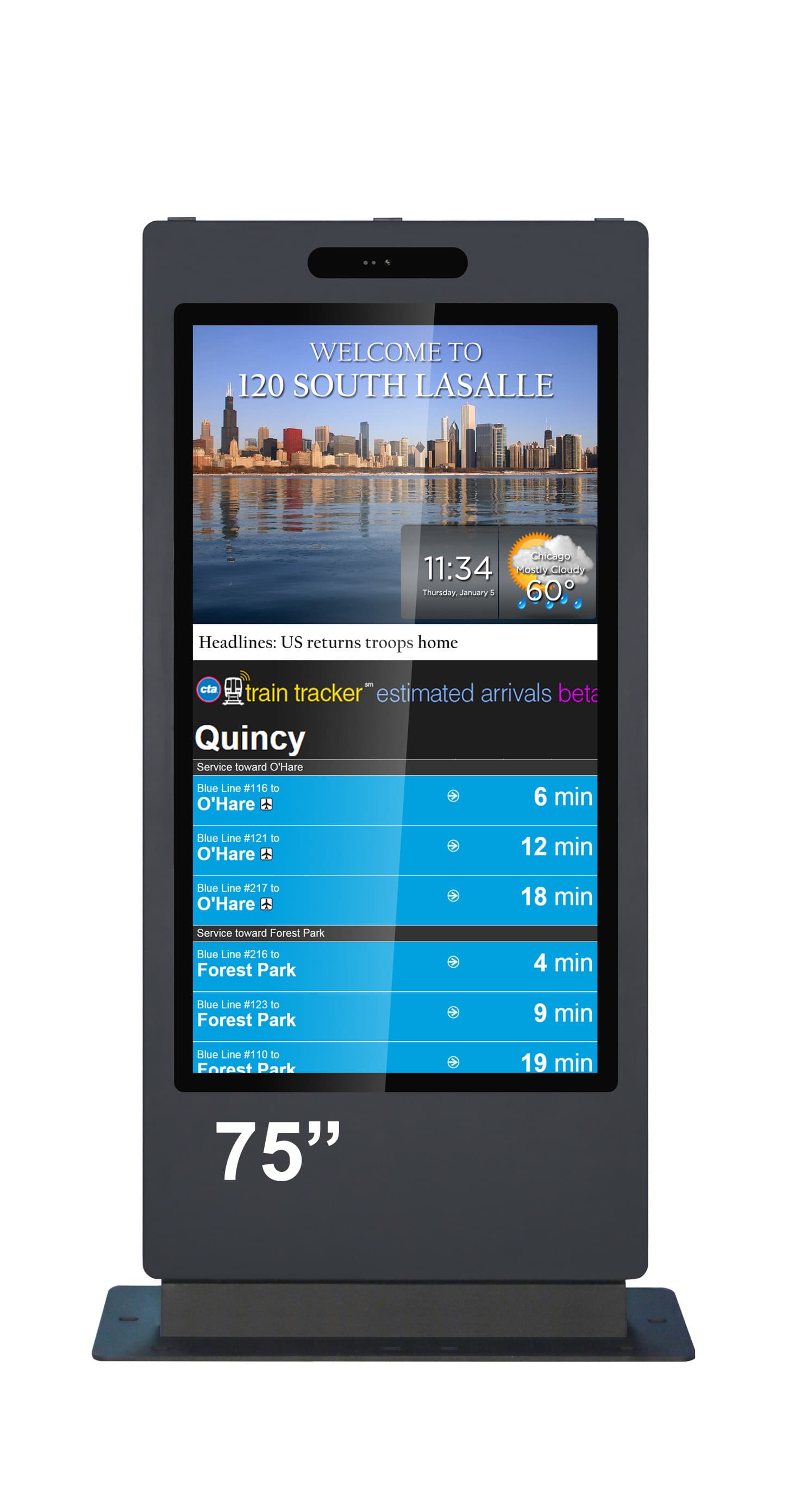 Kiosk / Totem Outdoor 75'' Android11  - EVOBOARD 750ODLAZ ,display 75", 4K, 4000nits