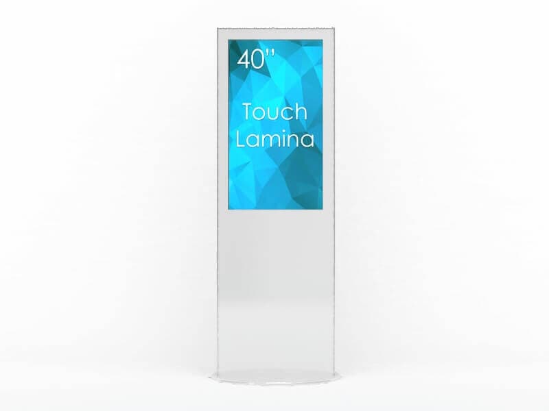 Kiosk / Totem Indoor Touch 40'' - SWEDX Lamina 40" 4K cu Touch, SWLT-40K8-A1, ALB + baza mobila cadou