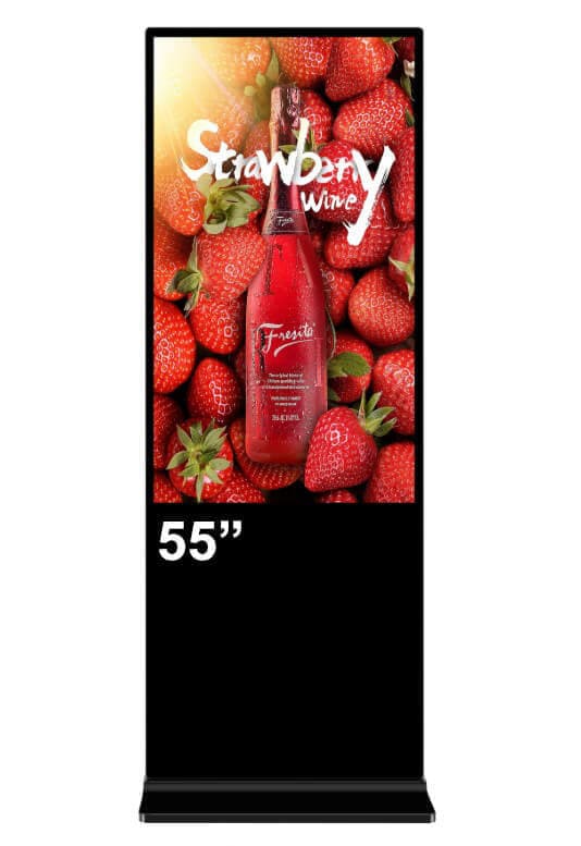 Kiosk / Totem Indoor 55'' -  EVOBOARD display 55"  4K, inaltime 190cm, dimensiune 1903x734x70mm, Android 11