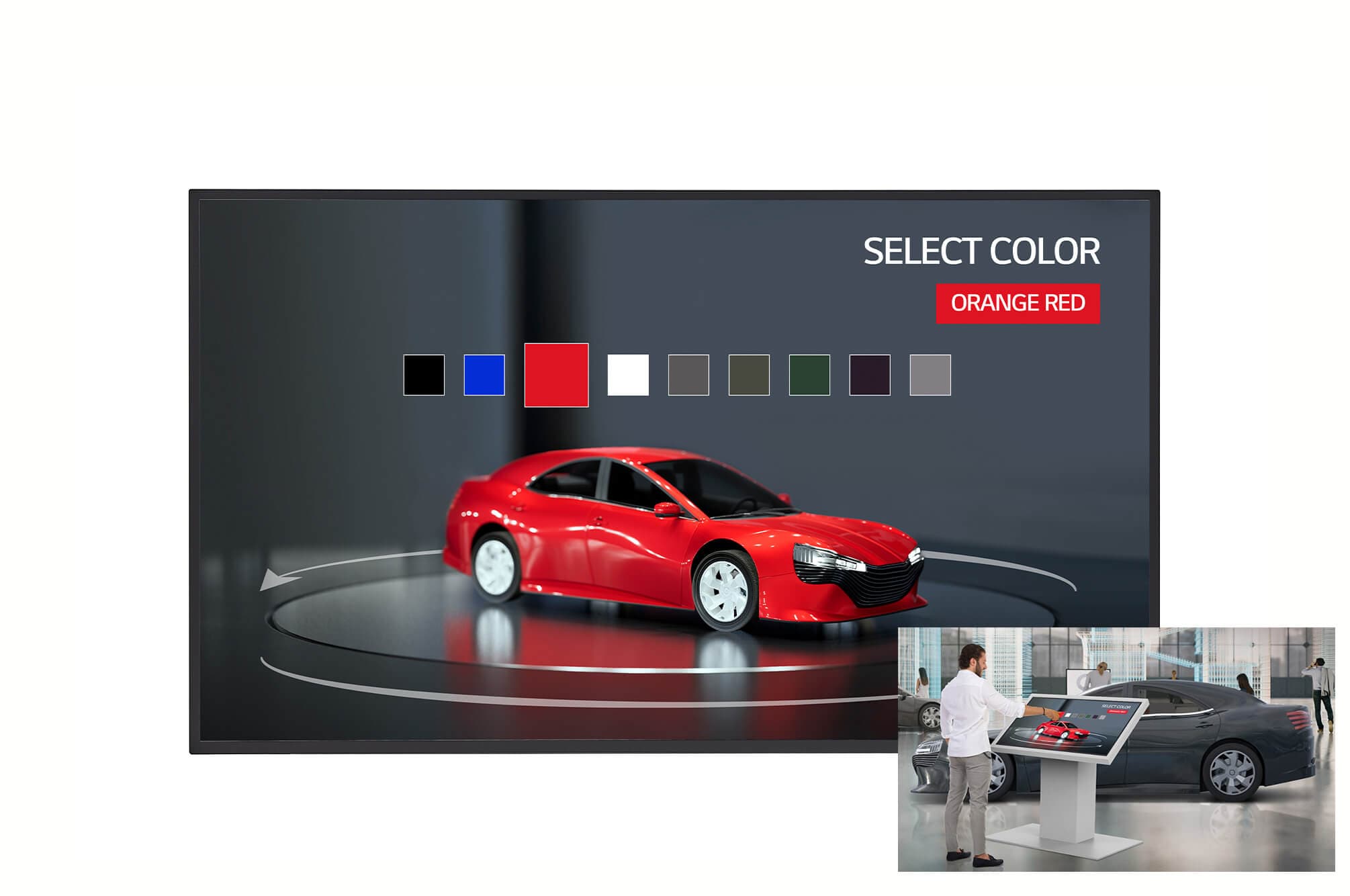 Display Profesional interactiv LED LG 27" 27TNF3K, Full HD, Touch Open Frame