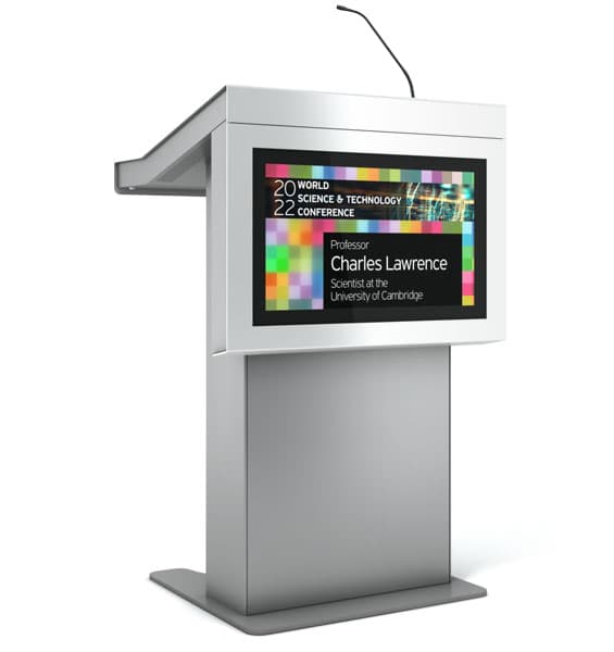 Podium Digital D3, DP3A24-WSB, diagonala 24", display dublu+PC, dimensiuni 700x1098x611 mm, greutate 95kg