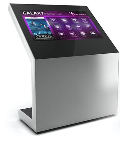 Totem de interior Z03, Z03H43T-SBB, pentru display 43'',PCAP Touch,sticla frontala cu 10 touch