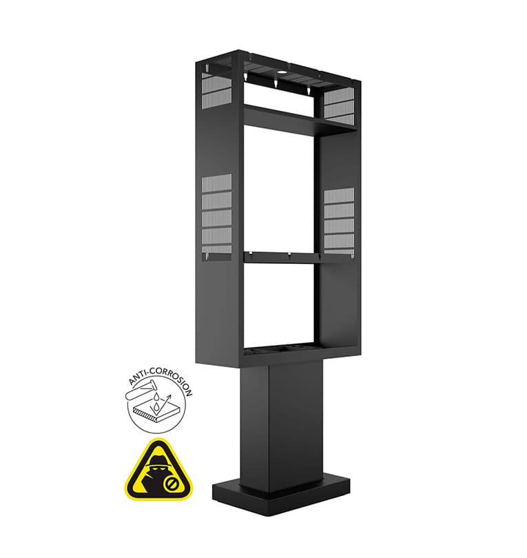 Totem de exterior dublu Multibrackets MB-8140, pentru Samsung 75" OH75A, max.50kg/ecran
