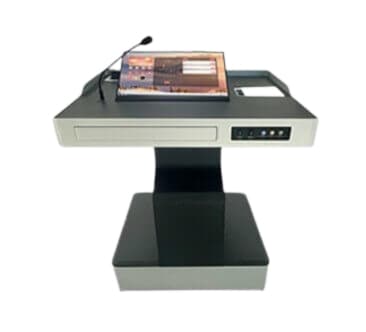 Podium digital Evoboard WT-05, display touch 23.8", 1920x1080, înălțime reglabila 0-200 mm, tastatură, mouse, microfon