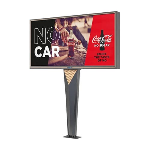 Billboard LED unipol P8/P10 cu față dublă — waterproof