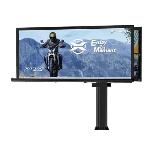 Billboard LED vertical pe stâlp — format mare, IP65