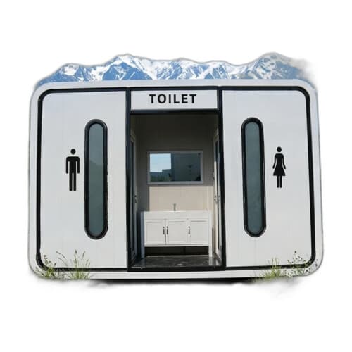 Cabină sanitară portabilă cu duș integrat