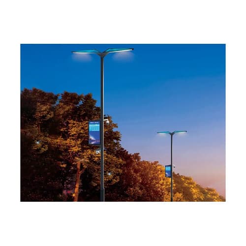 Stâlp smart CCTV cu iluminare LED integrată