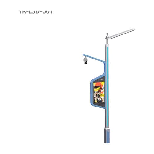 Stâlp smart 5,5 m cu ecran LED integrat