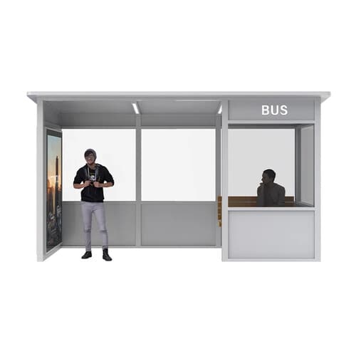 Stație de autobuz decorativă din oțel galvanizat de înaltă rezistență