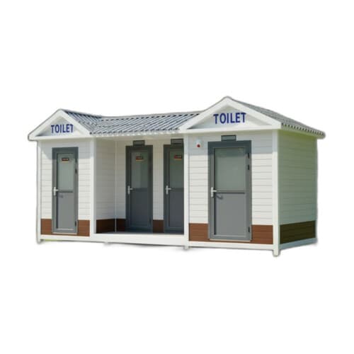 Toaletă portabilă din plastic — cabină individuală