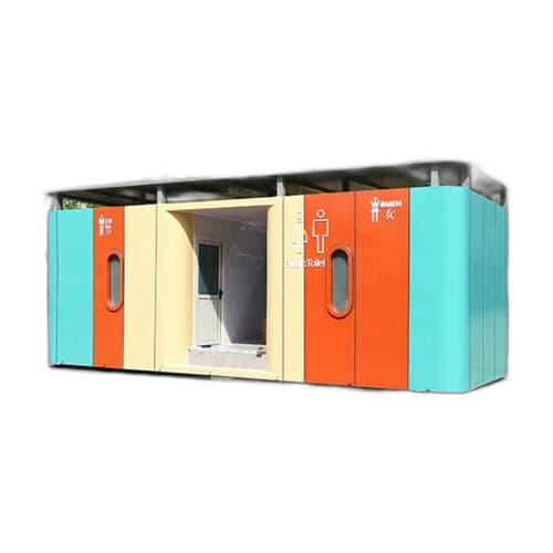 Toaletă publică metalică monobloc (one-piece)