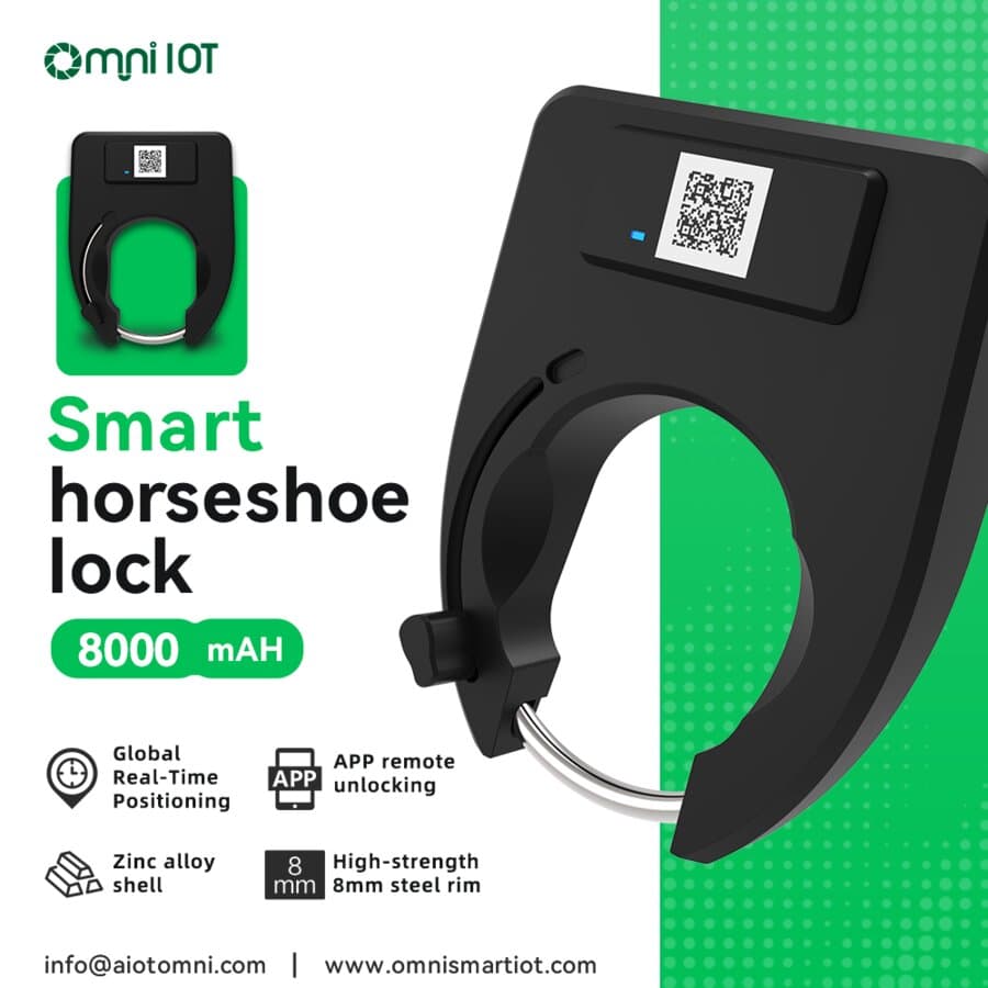 Lacăt inteligent pentru bike-sharing — GPS, Bluetooth (BLE)/GPRS, deblocare cod QR