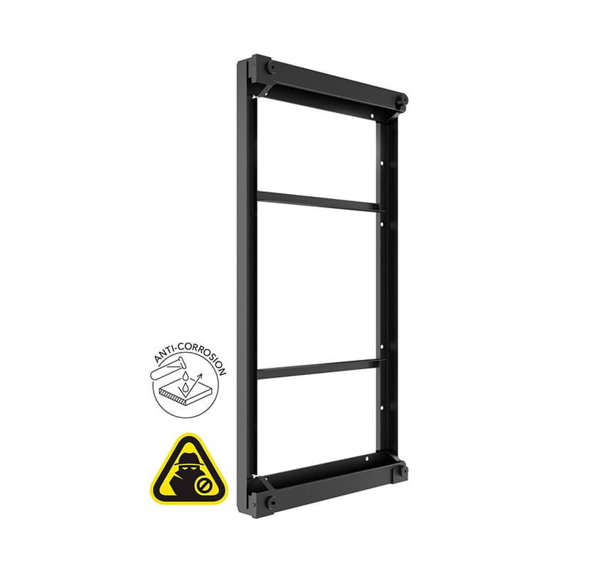 Carcasa de Exterior de perete Multibrackets MB-7838, pentru LG IP49, 49", max.50 kg, portret/peisaj, antifurt, negru