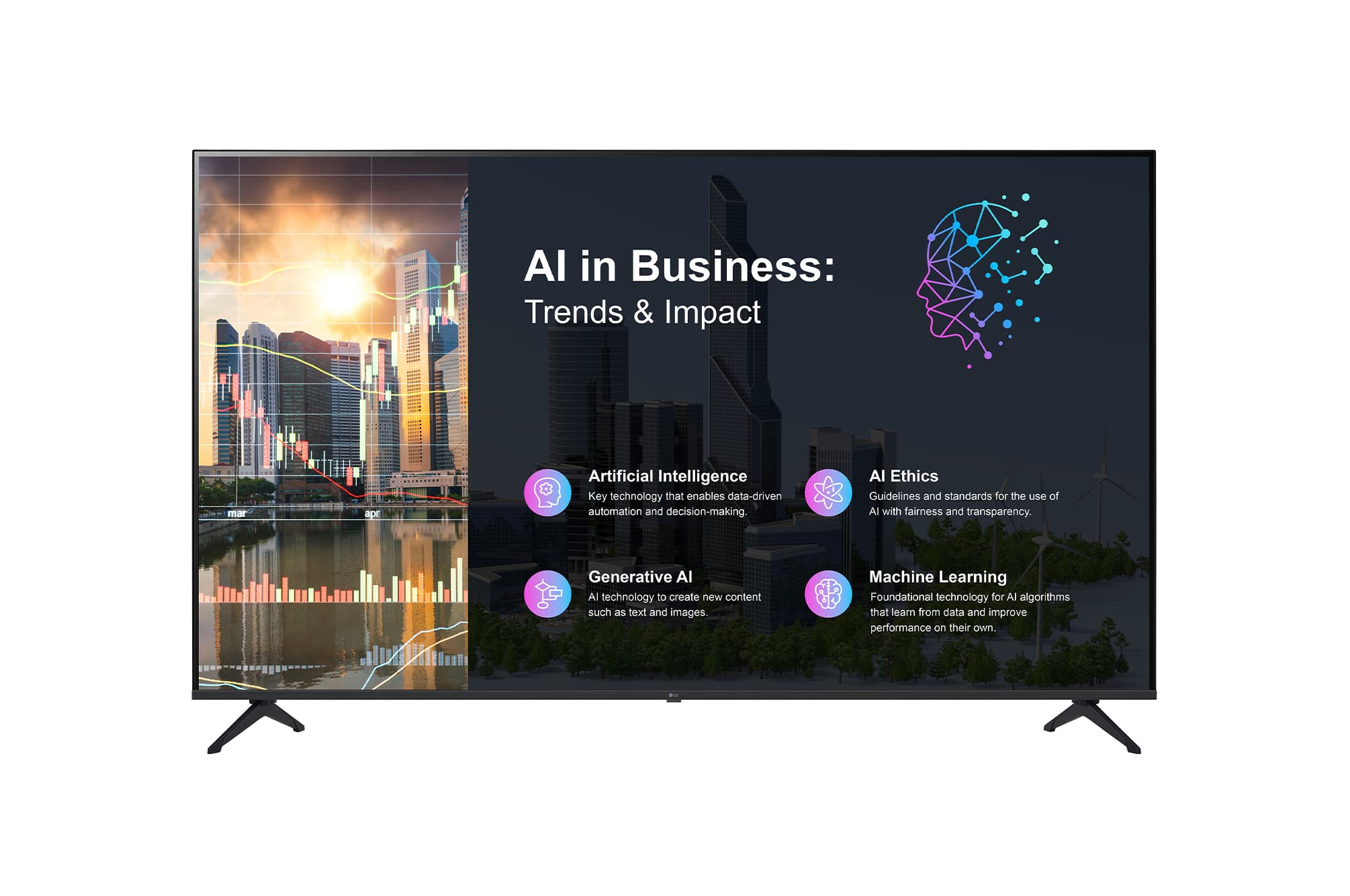 Display profesional LG 55PK640S pentru digital signage, 55”, 4K UHD, webOS 25, 300 niți, 16/7