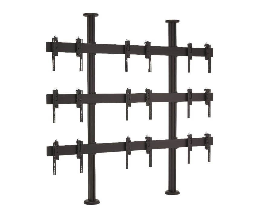 Stand Videowall 3x3 Vogel's FCVW3347 de podea-tavan, ecrane de 46"-47", max53kg/display