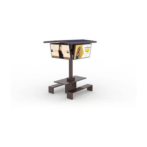 Bancă solară cu display LED — 4 locuri