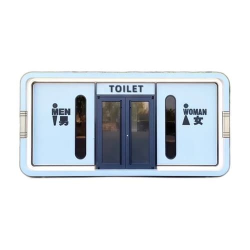 Toaletă publică modulară premium — finisaj metalic