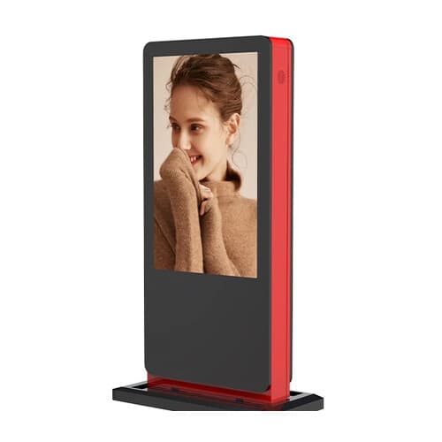 Totem LCD 43″ — 3000 nits, sticlă anti-reflex, funcționare 24/7