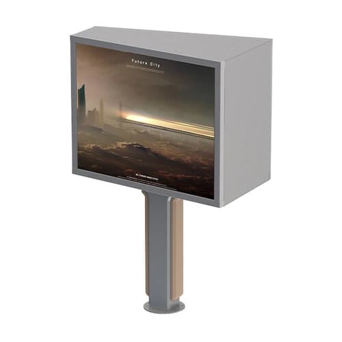 Totem LED față dublă P4 — ecran 3,8 × 2,9 m, SDK