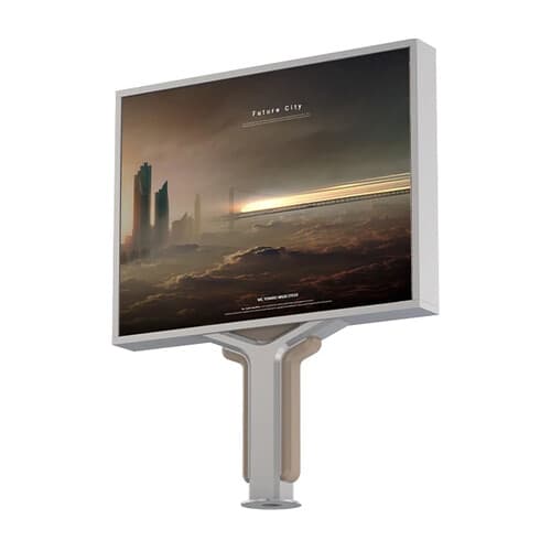 Totem LED cu față dublă și opțiune solară — P4, ecran 2,9 × 3,8 m