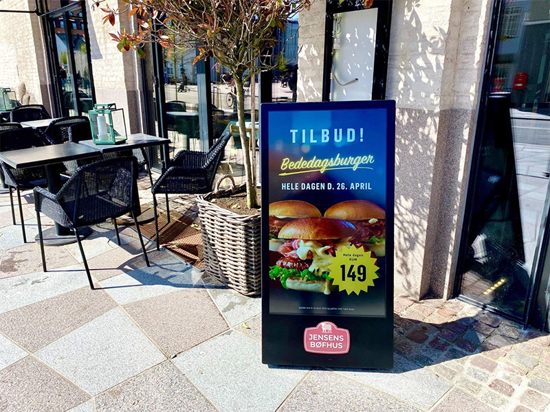 Display A-Board outdoor High Brightness ALSEE cu baterie integrată