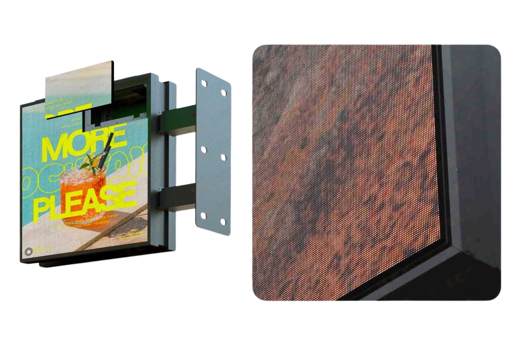 Design fără sticlă pentru ecran LED outdoor