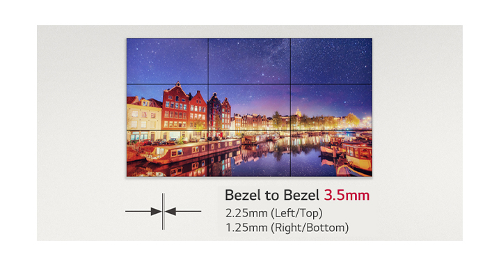 Bezel ultra îngust pentru video wall LG 49VL5PJ-A