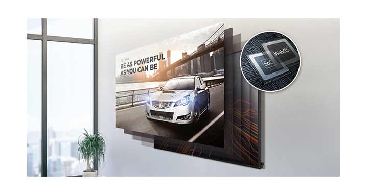 Performanță ridicată și webOS smart signage pentru LG VL5PJ