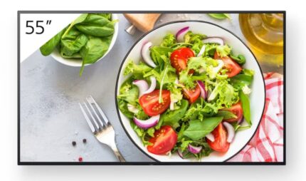 Display profesional 55" Sony Bravia, FW-55BZ35L, 550cd, 24/7, Landscape/Portrait, Apple AirPlay/Chromecast încorporat